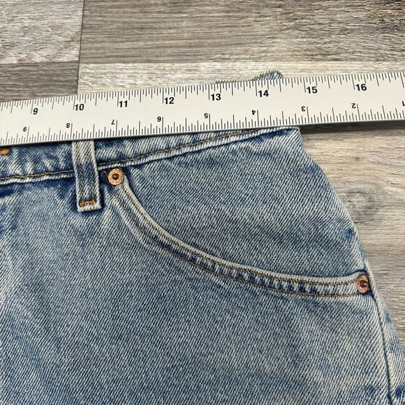 Vintage 90s Levis 950 Orange‎ Tab Blue Womens 10 Relaxed Fit Cut Off Jean Shorts - Picture 7 of 11